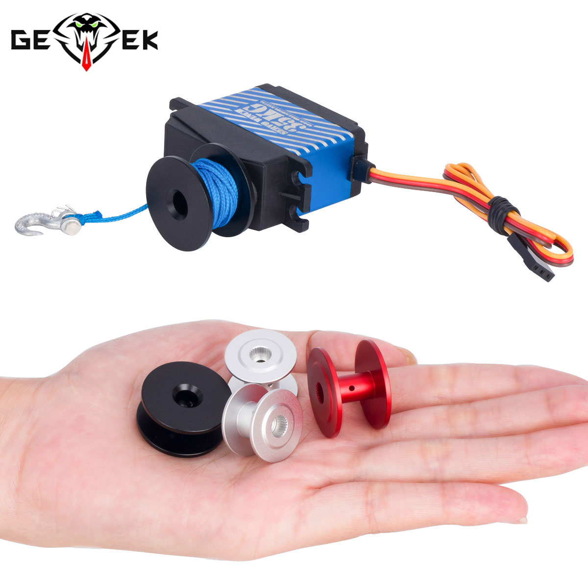 Rc Crawler 4X4 - 25t Steering Gear Servo Winch Spool
