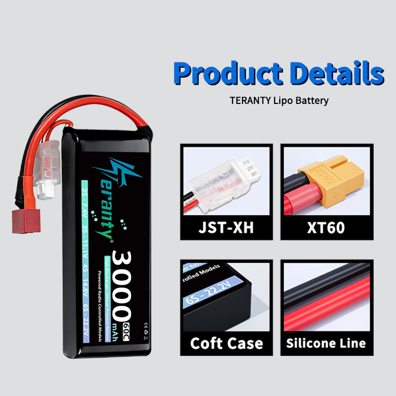 TERANTY 2S 3000mAh Lipo Batter - Rc Hobby & Maskinservice I Eskilstuna ulasan dan harga