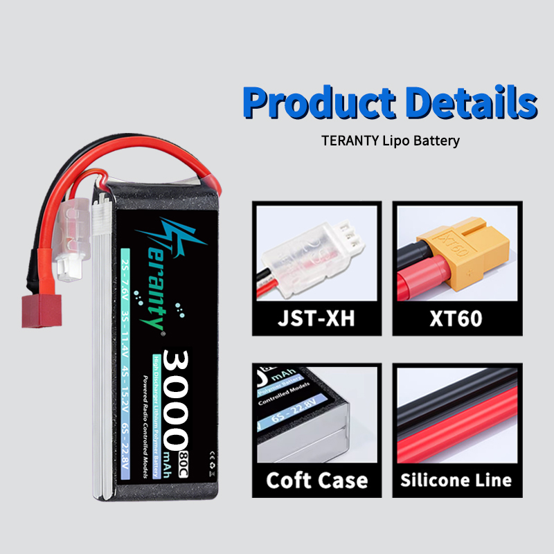 TERANTY 2S 3000mAh Lipo Batter - Rc Hobby & Maskinservice I Eskilstuna ulasan dan harga