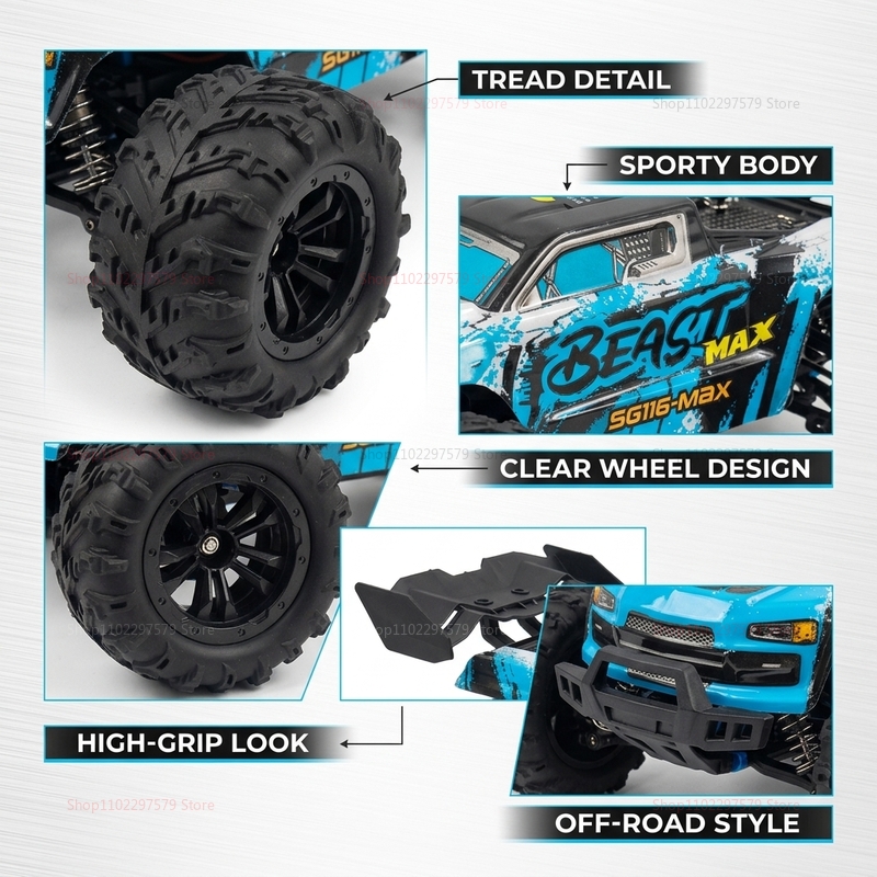 SG116‑MAX/PRO 4WD Remote Contr - Rc Drift Car Brushless ulasan dan harga