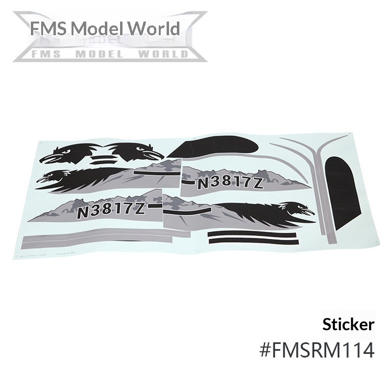 FMS RC Plane Decals For 1700mm - Rc Hobby & Maskinservice I Eskilstuna ulasan dan harga
