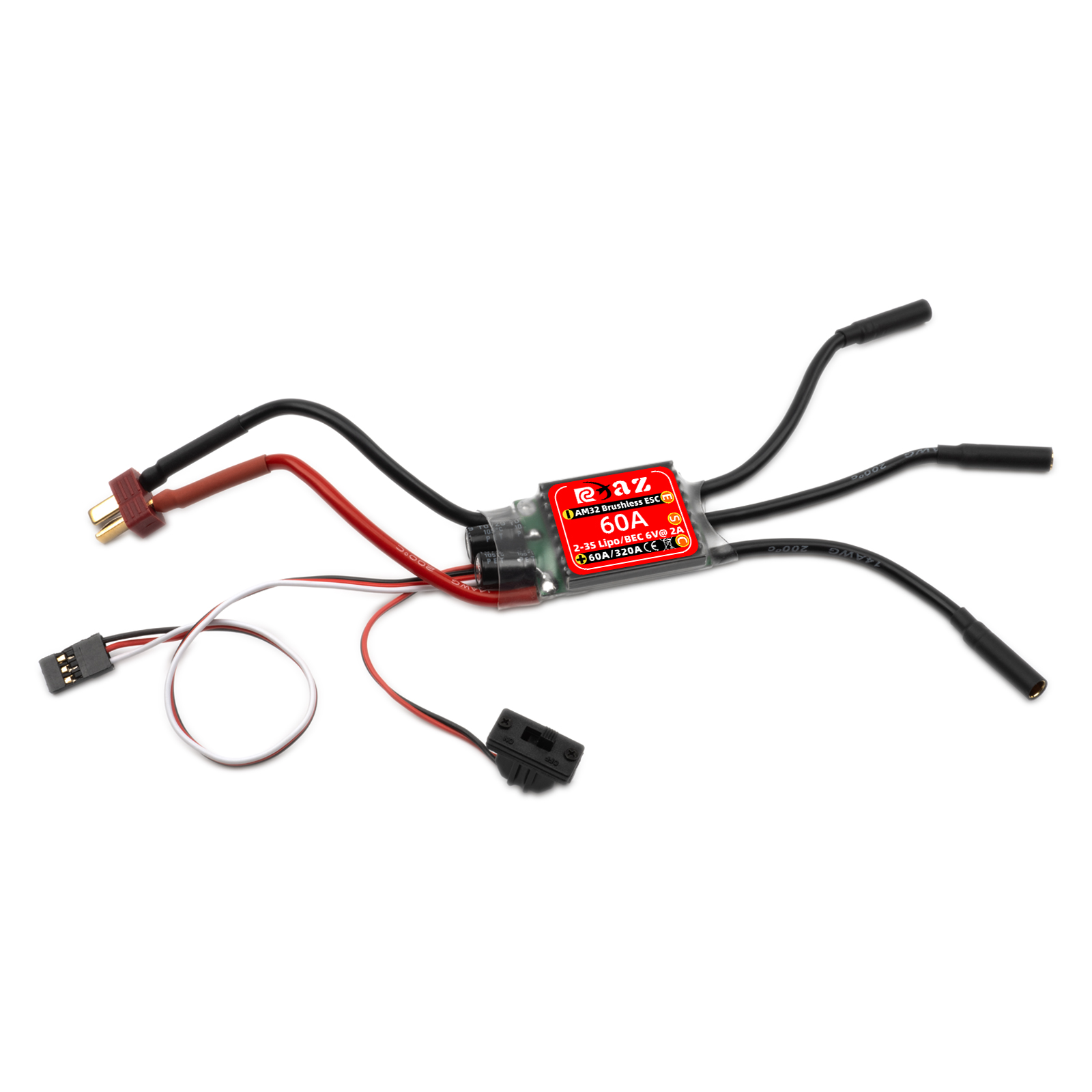 RCXAZ AM32 60A Brushless ESC E - Rc Submarine Water ulasan dan harga